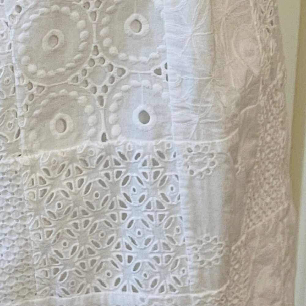 Lilly Pulitzer White Eyelet Patchwork Shift Sundr… - image 6
